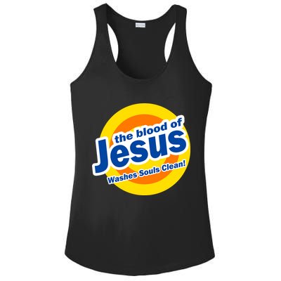 The Blood Of Jesus Washes Souls Clean Ladies PosiCharge Competitor Racerback Tank