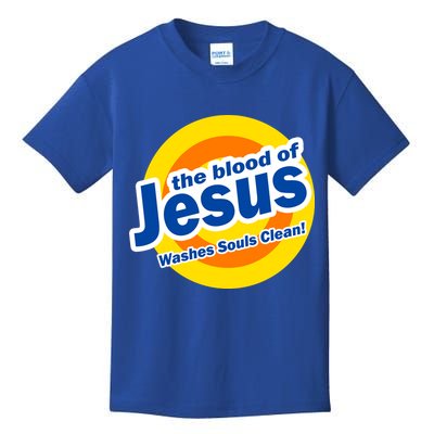 The Blood Of Jesus Washes Souls Clean Kids T-Shirt
