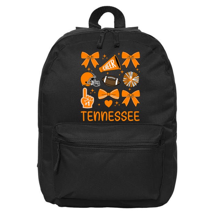 Tennessee Bow Orange For Tn Lovers Football 16 in Basic Backpack