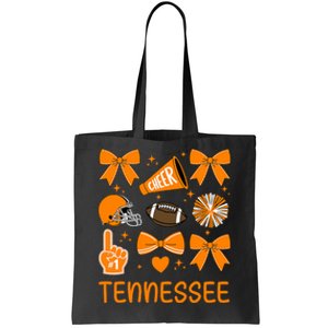 Tennessee Bow Orange For Tn Lovers Football Tote Bag