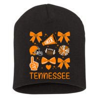 Tennessee Bow Orange For Tn Lovers Football Short Acrylic Beanie