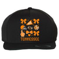 Tennessee Bow Orange For Tn Lovers Football Wool Snapback Cap