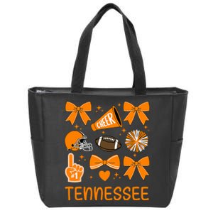 Tennessee Bow Orange For Tn Lovers Football Zip Tote Bag