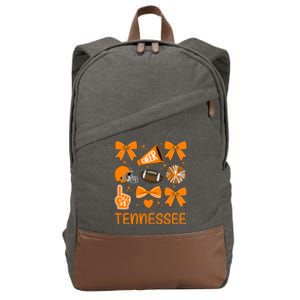 Tennessee Bow Orange For Tn Lovers Football Cotton Canvas Backpack