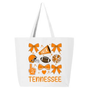 Tennessee Bow Orange For Tn Lovers Football 25L Jumbo Tote