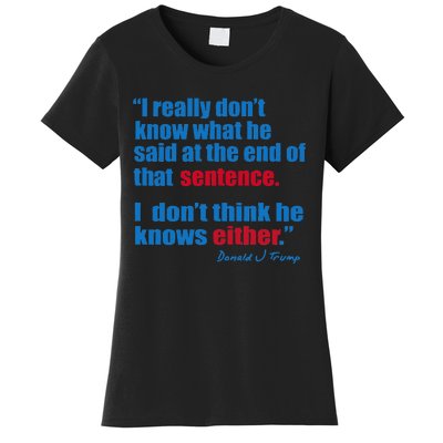 Trump Biden Presidential Debate 2024 Women's T-Shirt