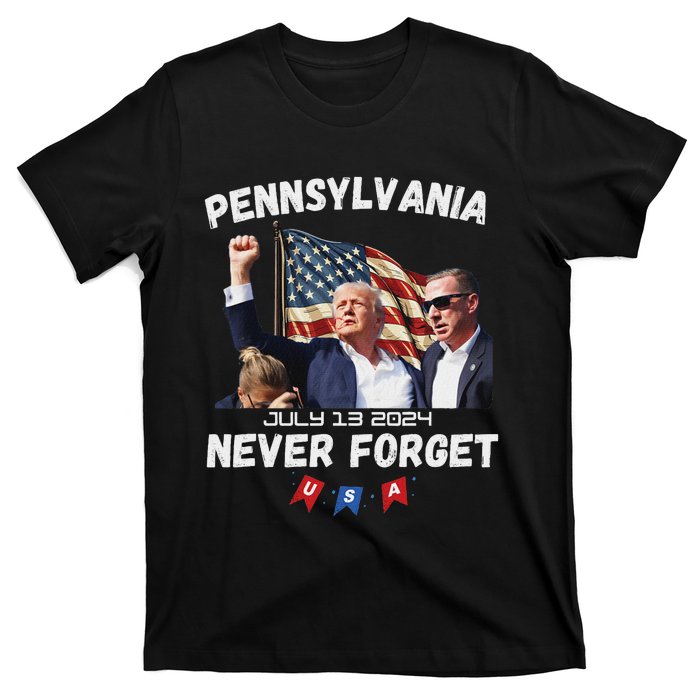 Trump Butler Pennsylvania Never Forget 2024 T-Shirt