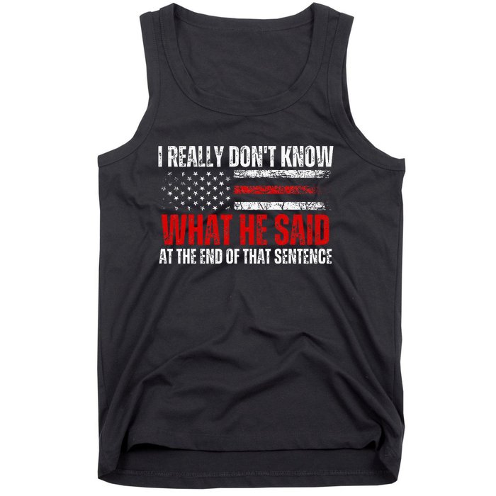 Trump Biden Presidential Debate 2024 Funny Tank Top