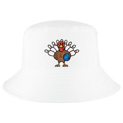 Turkey Bowling Pins Funny Thanksgiving Sports Cool Comfort Performance Bucket Hat