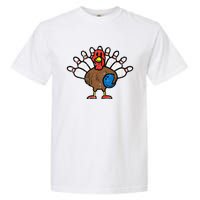 Turkey Bowling Pins Funny Thanksgiving Sports Garment-Dyed Heavyweight T-Shirt