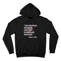 Trump Biden Presidential Debate 2024 Funny Hoodie