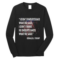 Trump Biden Presidential Debate 2024 Funny Long Sleeve Shirt