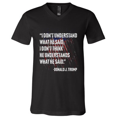 Trump Biden Presidential Debate 2024 Funny V-Neck T-Shirt