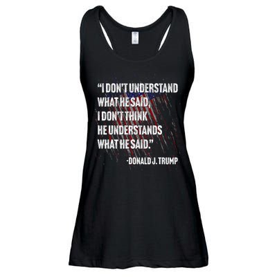 Trump Biden Presidential Debate 2024 Funny Ladies Essential Flowy Tank