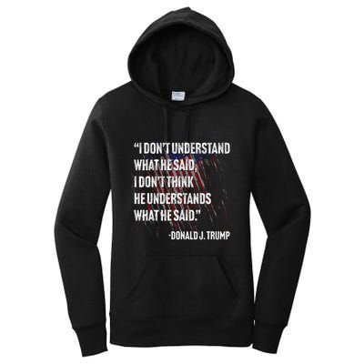 Trump Biden Presidential Debate 2024 Funny Women's Pullover Hoodie