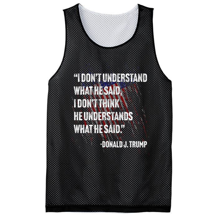 Trump Biden Presidential Debate 2024 Funny Mesh Reversible Basketball Jersey Tank