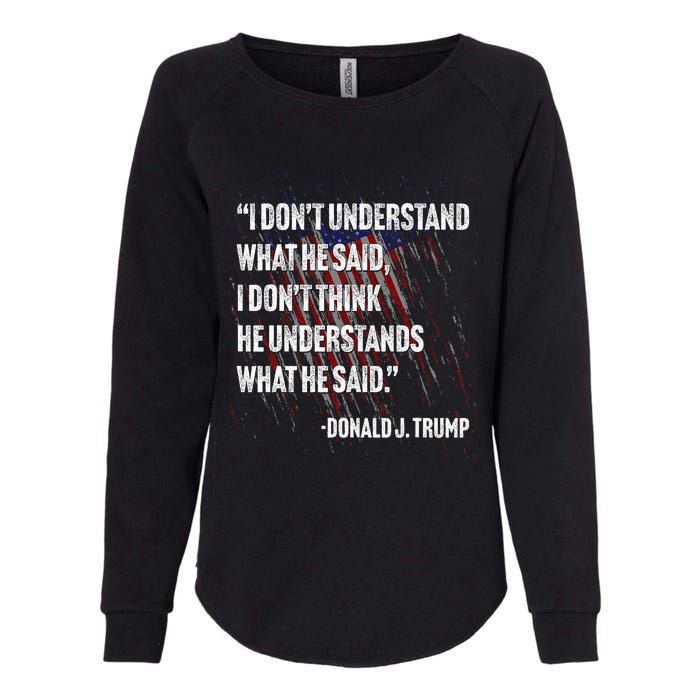 Trump Biden Presidential Debate 2024 Funny Womens California Wash Sweatshirt