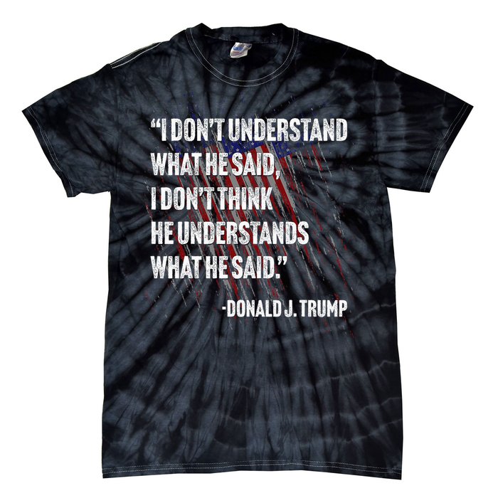 Trump Biden Presidential Debate 2024 Funny Tie-Dye T-Shirt