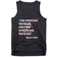 Trump Biden Presidential Debate 2024 Funny Tank Top