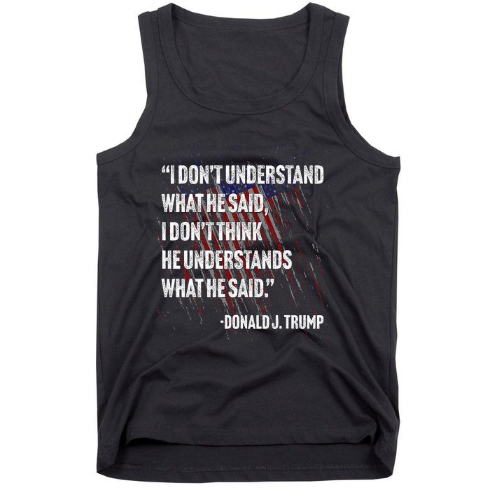 Trump Biden Presidential Debate 2024 Funny Tank Top