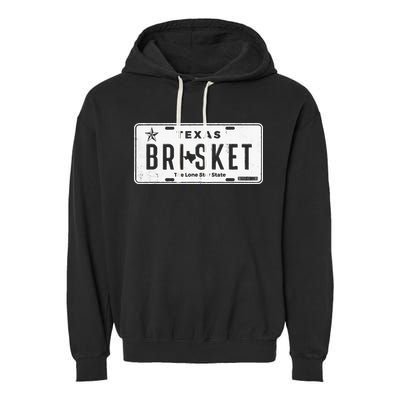 Texas Brisket Pitmaster BBQ Lover Smoker Grilling Garment-Dyed Fleece Hoodie