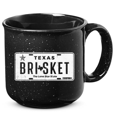 Texas Brisket Pitmaster BBQ Lover Smoker Grilling 15oz Campfire Ceramic Mug