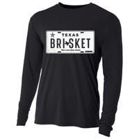 Texas Brisket Pitmaster BBQ Lover Smoker Grilling Cooling Performance Long Sleeve Crew