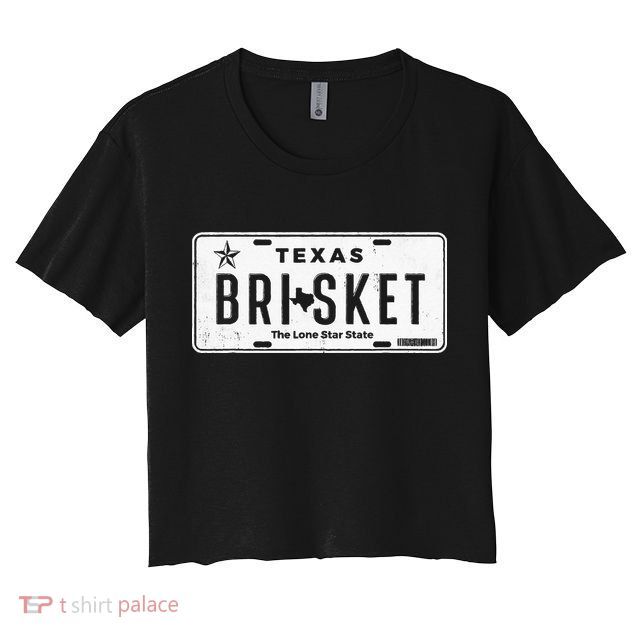 Texas Brisket Pitmaster BBQ Lover Smoker Grilling Crop Top