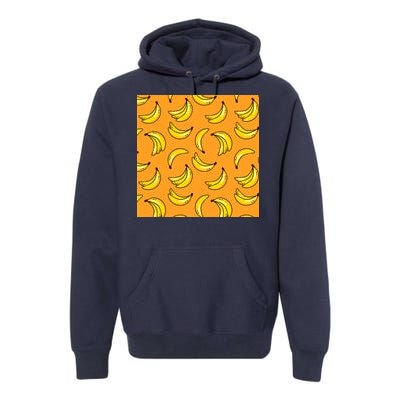 Tropical Banana Pattern  Premium Hoodie