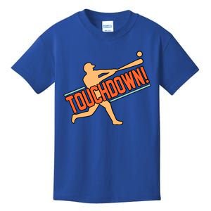 Touchdown Baseball Player Sports Lover Coach Graphic Gift Kids T-Shirt