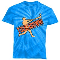 Touchdown Baseball Player Sports Lover Coach Graphic Gift Kids Tie-Dye T-Shirt