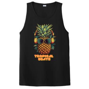 Tropical Beats Pineapple DJ Fun and Unique Summer Style PosiCharge Competitor Tank