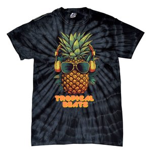 Tropical Beats Pineapple DJ Fun and Unique Summer Style Tie-Dye T-Shirt