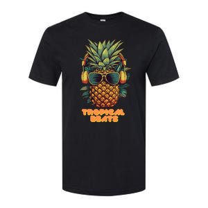 Tropical Beats Pineapple DJ Fun and Unique Summer Style Softstyle CVC T-Shirt