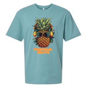 Tropical Beats Pineapple DJ Fun and Unique Summer Style Sueded Cloud Jersey T-Shirt