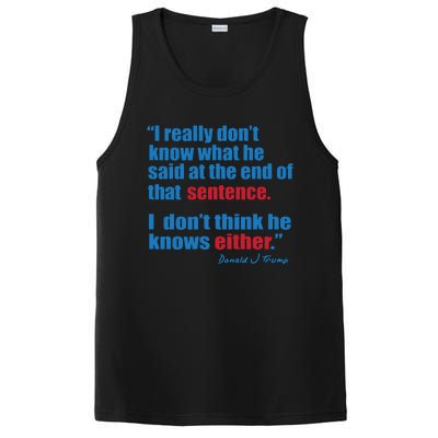 Trump Biden Presidential Debate 2024 Funny Quote PosiCharge Competitor Tank