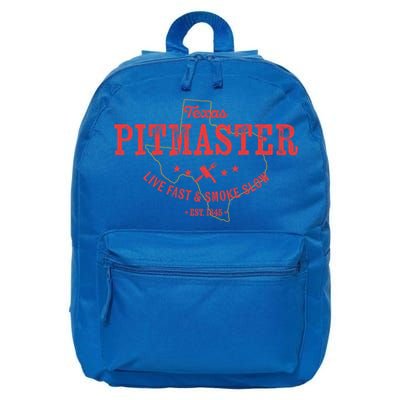 Texas Bbq Pitmaster For Meat Smoking Grilling Barbecuing Dad Meaningful Gift 16 in Basic Backpack