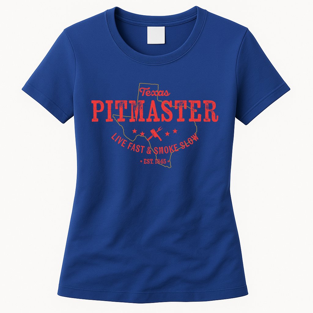 Texas Bbq Pitmaster For Meat Smoking Grilling Barbecuing Dad Meaningful Gift Womens T-Shirt