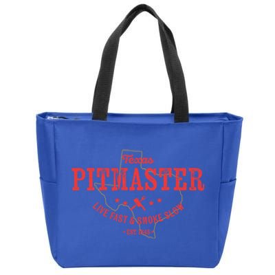 Texas Bbq Pitmaster For Meat Smoking Grilling Barbecuing Dad Meaningful Gift Zip Tote Bag