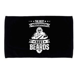 The Best Programmers Have Beards Funny Gift Developer Programming Funny Gift Microfiber Hand Towel