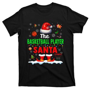 The Basketball Player Santa Christmas Team Matching Party T-Shirt