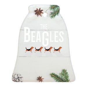 The Beagles Parody Of The Crosswalk Meaningful Gift Ceramic Bell Ornament