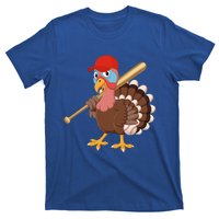 Turkey Baseball Pilgrim Thanksgiving Thankful Grateful Gift T-Shirt