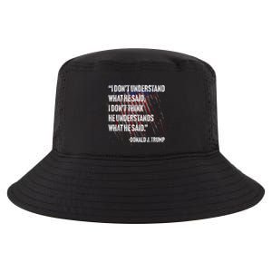 Trump Biden Presidential Debate 2024 Funny Quote Cool Comfort Performance Bucket Hat