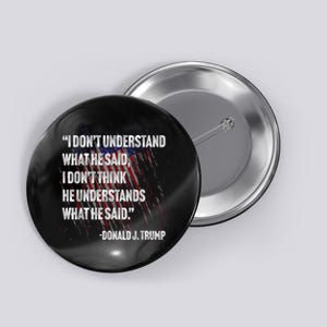 Trump Biden Presidential Debate 2024 Funny Quote Button