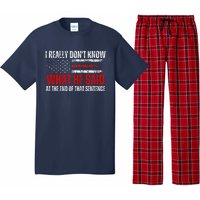 Trump Biden Presidential Debate 2024 Funny Quote Pajama Set