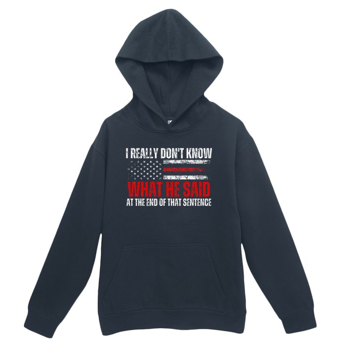 Trump Biden Presidential Debate 2024 Funny Quote Urban Pullover Hoodie