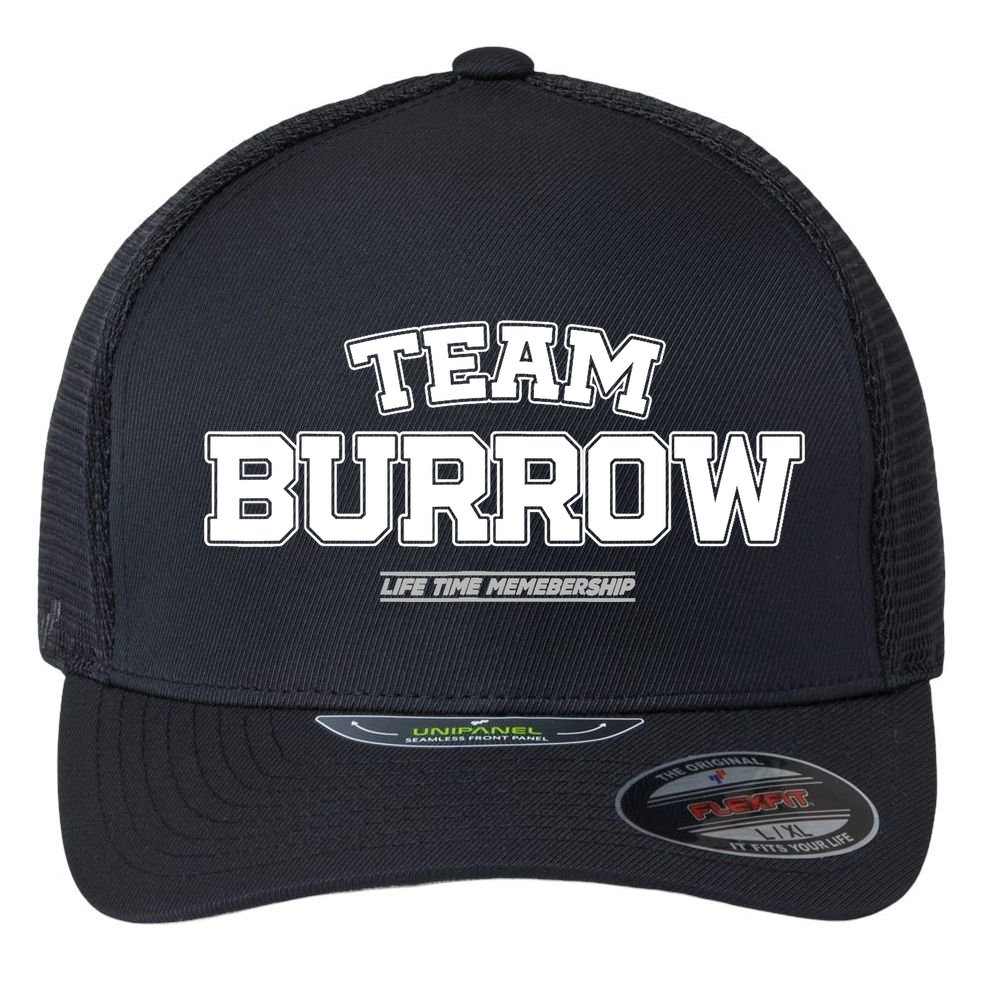 Team Burrow Proud Family Surname, Last Name Team Burrow Flexfit Unipanel Trucker Cap