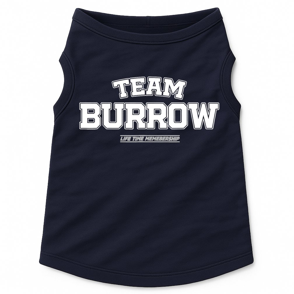 Team Burrow Proud Family Surname, Last Name Team Burrow Doggie Tank