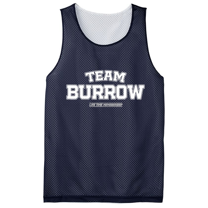 Team Burrow Proud Family Surname, Last Name Team Burrow Mesh Reversible Basketball Jersey Tank